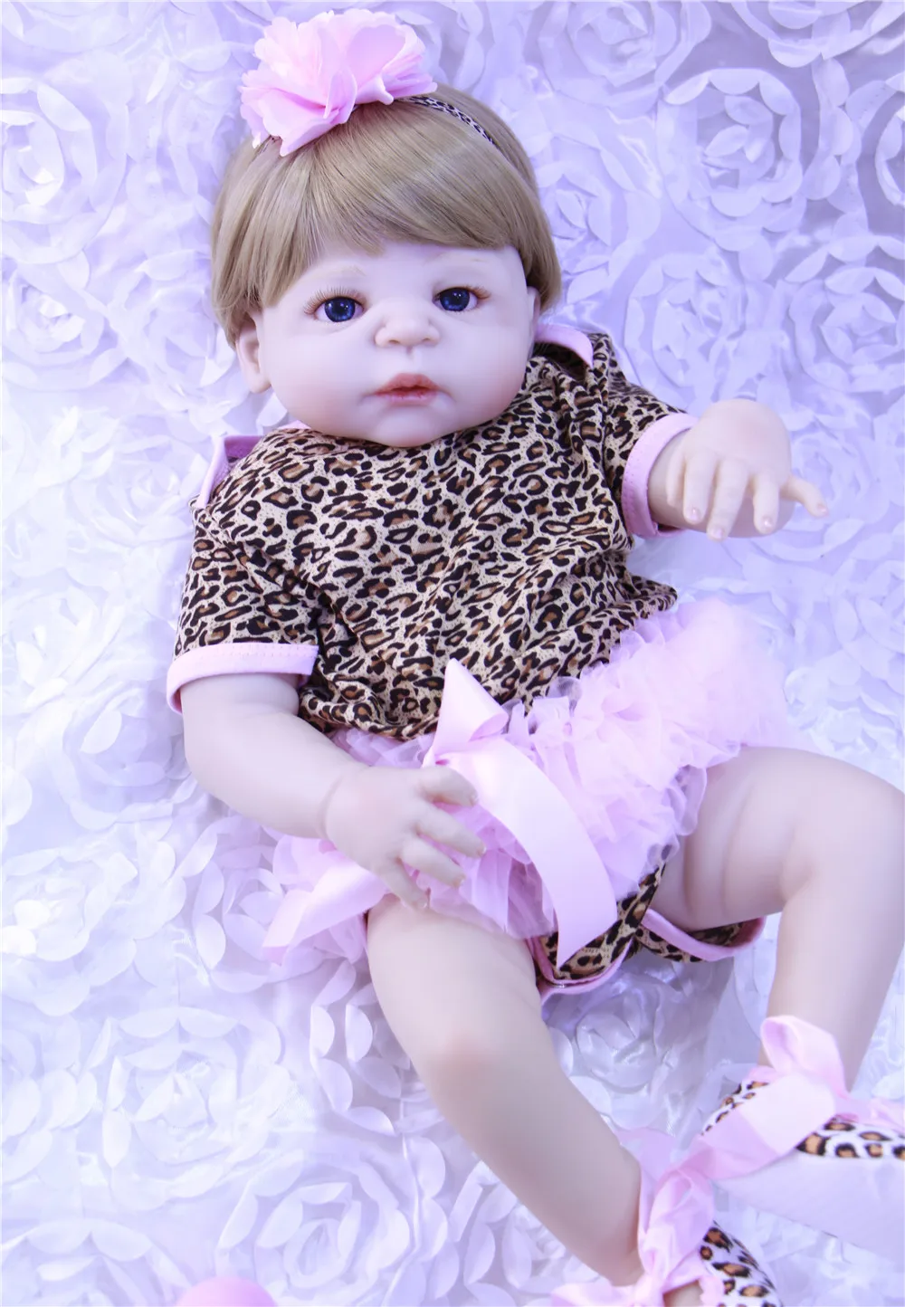 

Bebe girl reborn 22" whole silicone reborn baby dolls toys for children gift princess BJD newborn baby dolls alive