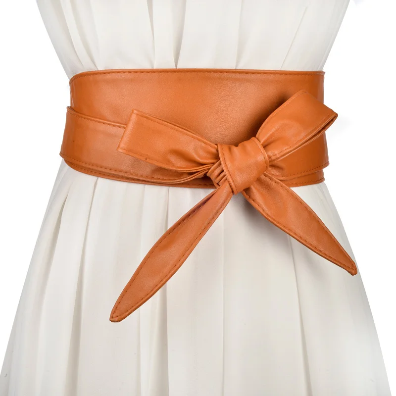 Модный широкий пояс с градиентом высокое качество однотонные Лоскутные ремни