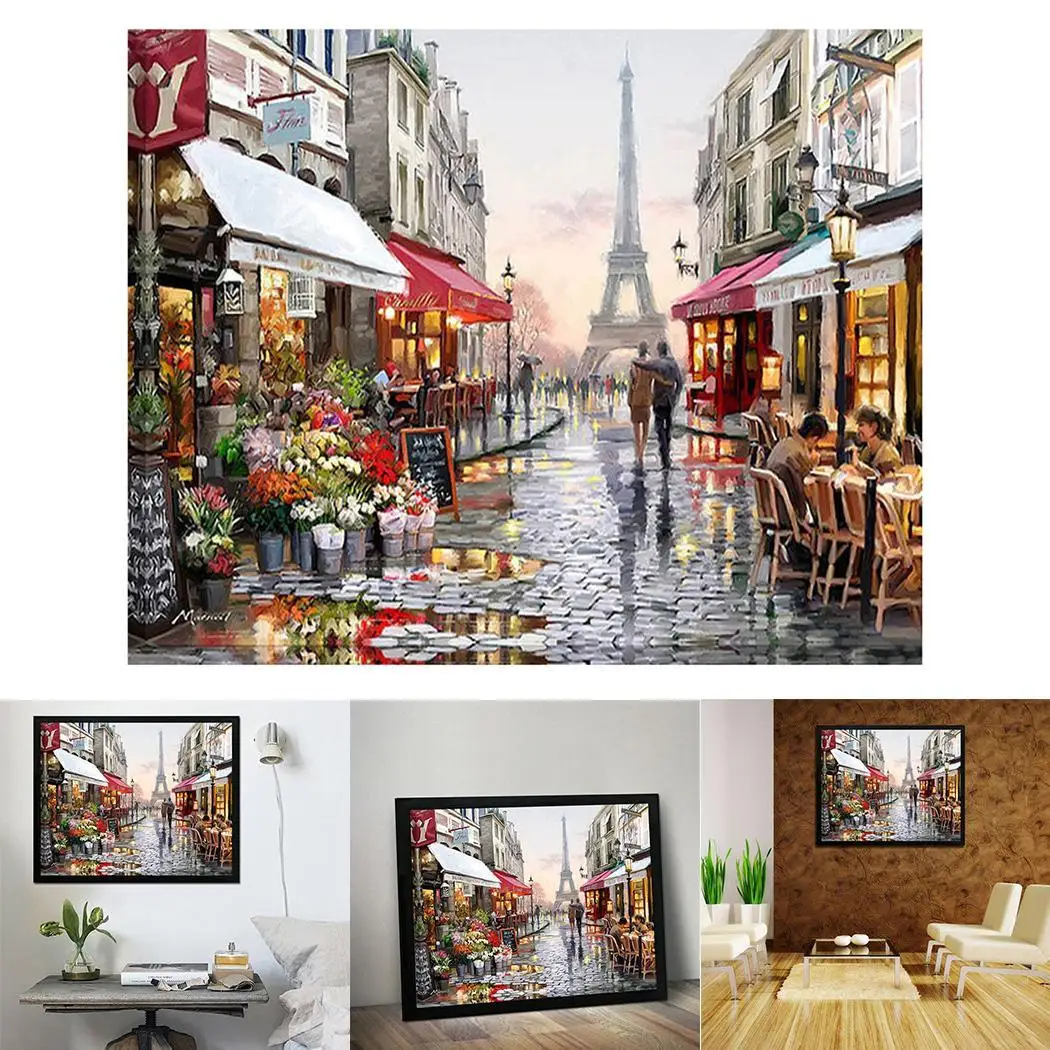 Новый парисовый уличный узор Картина DIY декоративный комплект картина домашняя
