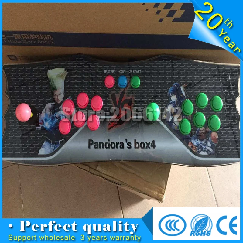 2017 Pandora 645 в 1 Игровая приставка 4 с VGA и HDMI выходом два плеера семейная консоль |