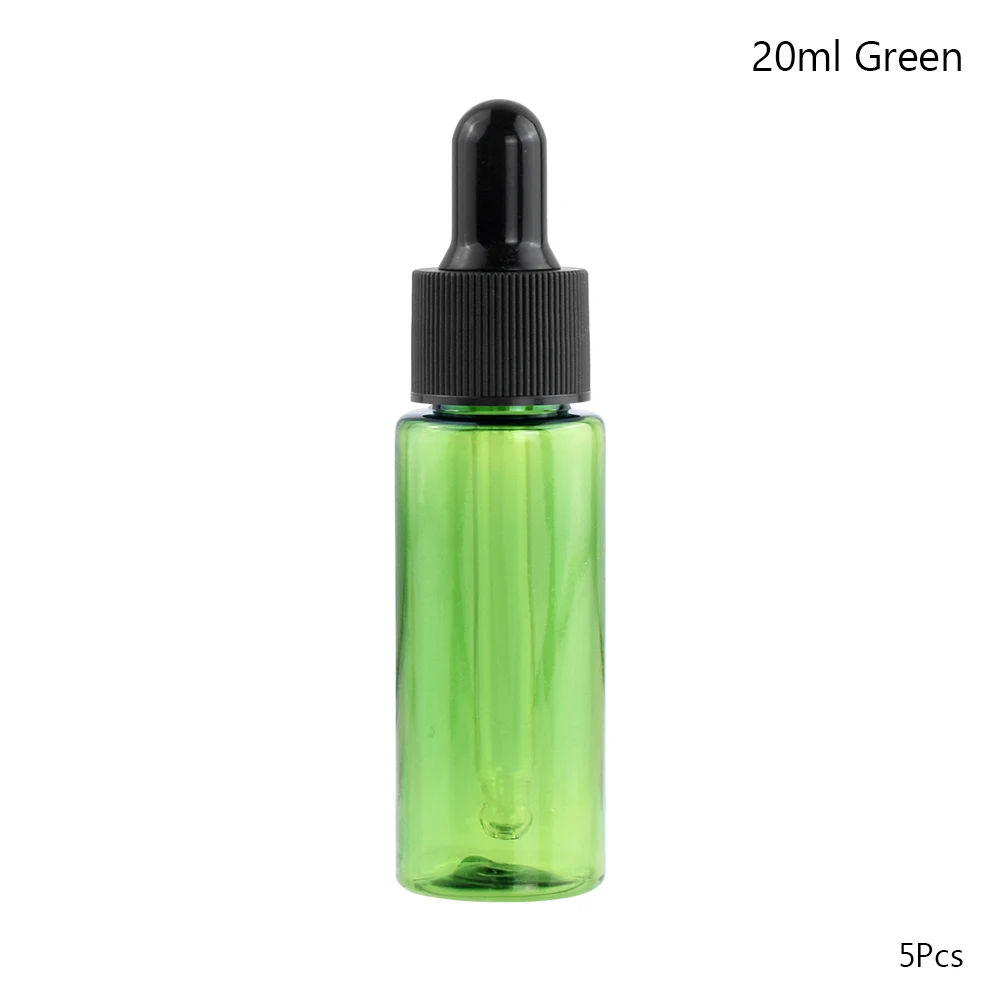 20ml Новинка, 5 шт. 10/15/20 мл химические реагенты для пипетки падение Янтарный Стекло ароматерапия Пипетка для жидкости бутылки многоразового использования бутылки - Цвет: 20ml