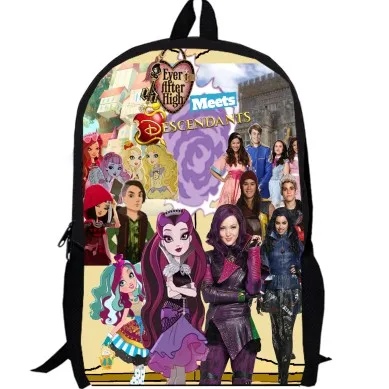 15 дюймов ТВ шоу мал Карлос Эви Джей рюкзак двойной слой на заказ для женщин и