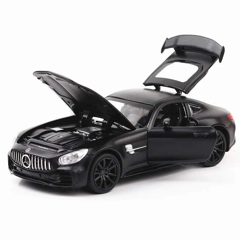 1:32 литье под давлением модель автомобиля GTR-AMG спортивный автомобиль сплав звук и