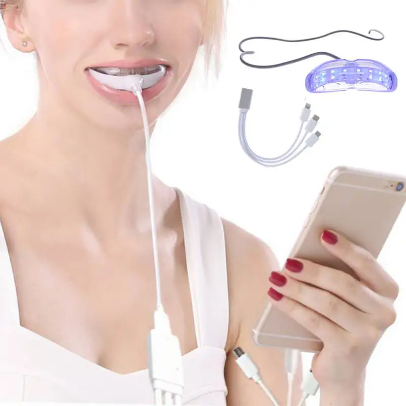 Professional 1 Set Smart LED Light Teeth Whitening Tooth Gel Whitener Health Wipe Peroxide Oral Kit | Красота и здоровье