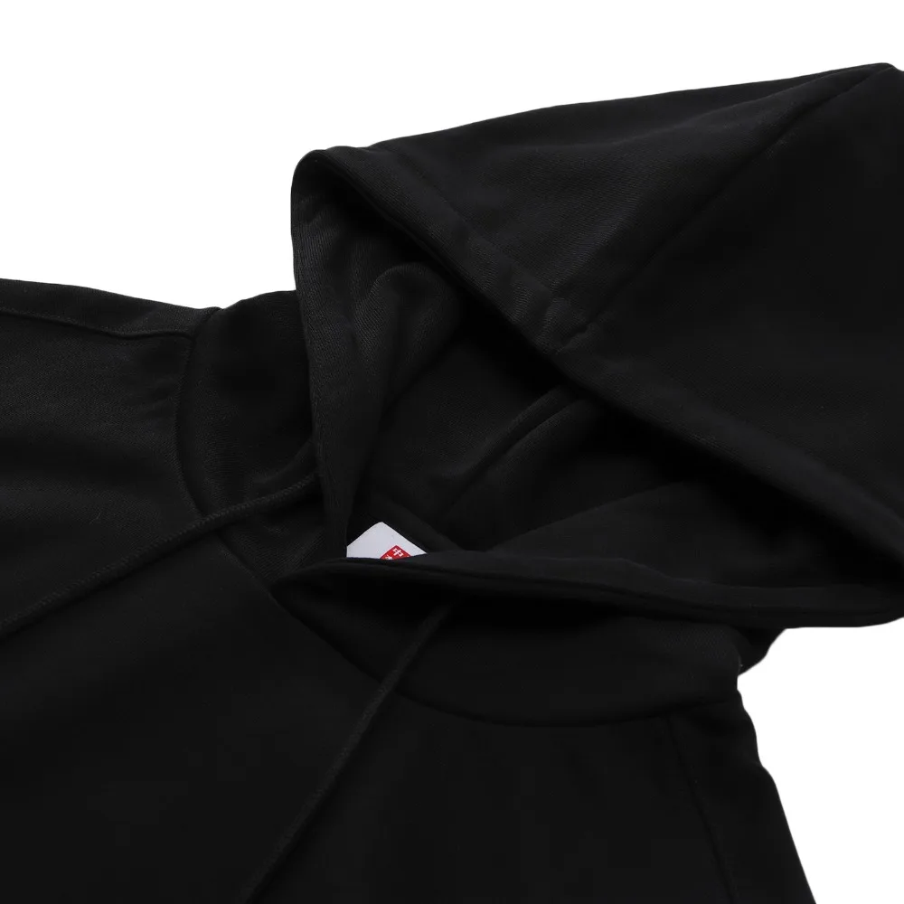 Мужской спортивный свитер Li Ning свободный хлопковый с капюшоном на подкладке из