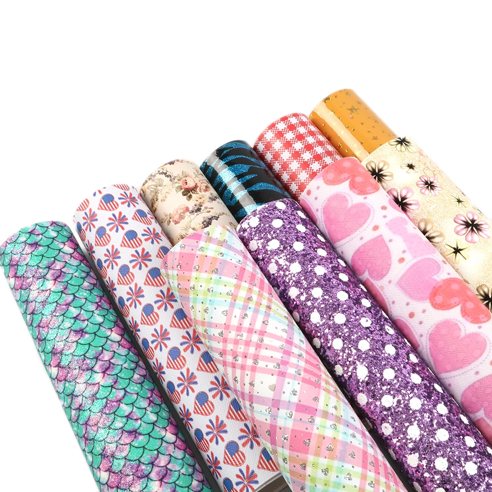 Аксессуары David 10 шт./упак. Синтетическая кожа ткань своими руками Hairbow материалы