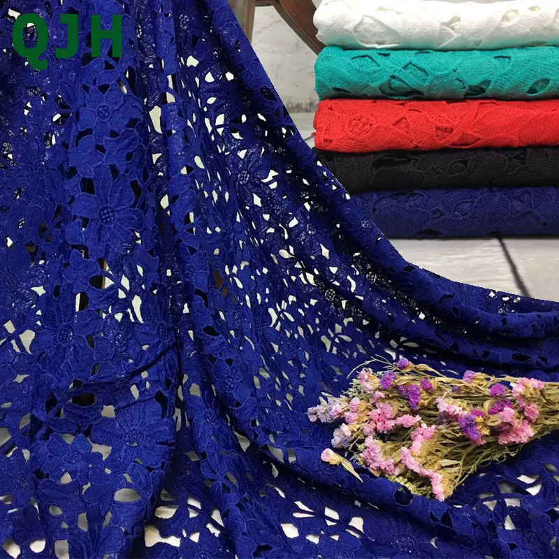 Брендовая Водорастворимая кружевная ткань из молочного шелка 4 цвета