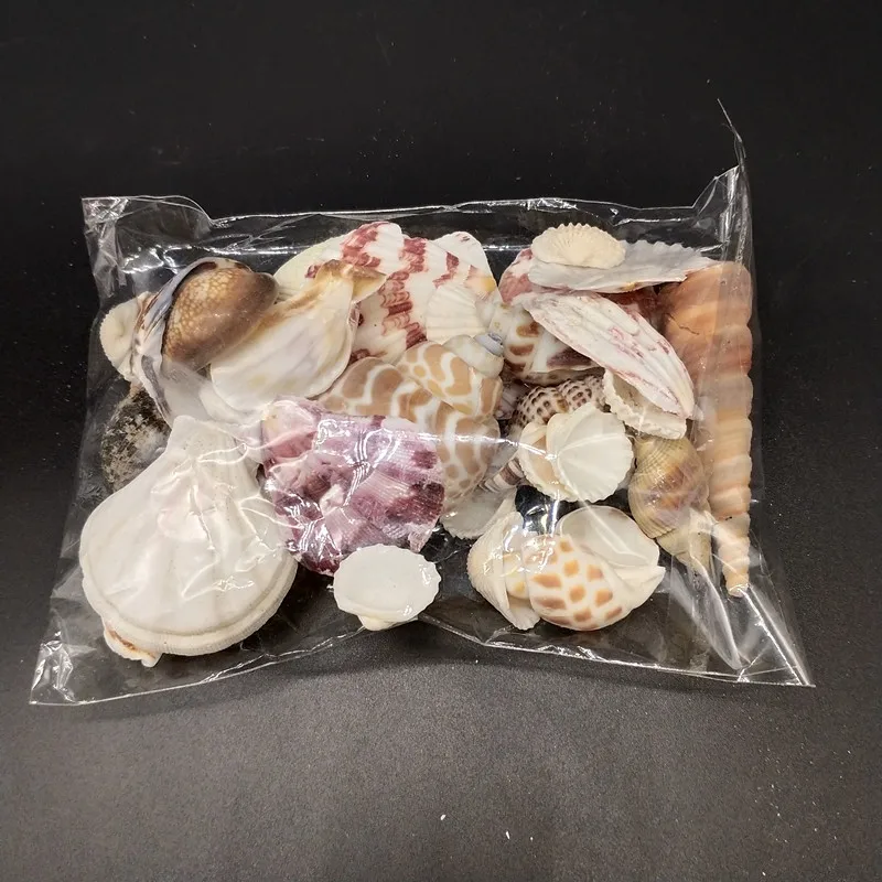 mix seashells 100 г/пакет Средиземноморский стиль DIY Мода Пляж смешанные ракушки микс натуральные морские раковины для поделок для аквариума аквариум Декор - Цвет: mix seashells