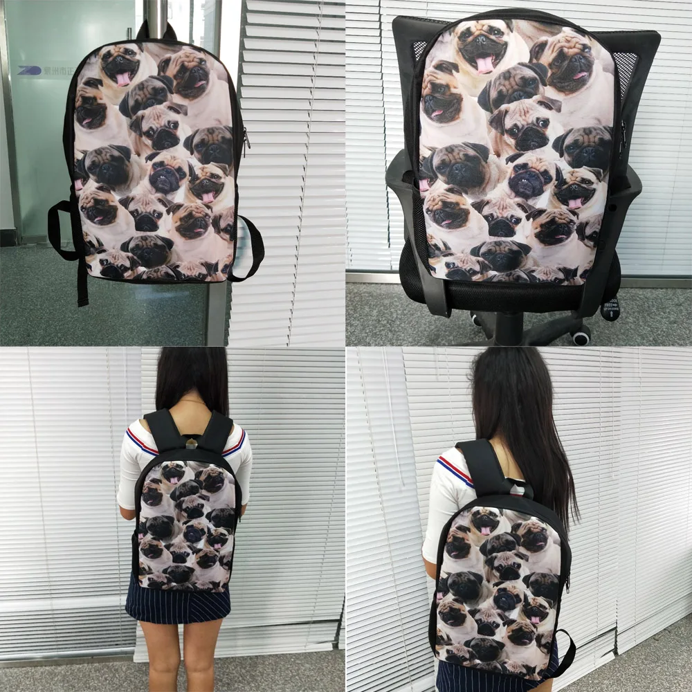 

New 3D Animals Yorkshire Terrier Print Backpack For Teenage Children School Bags Women Men Urban Boys Girls Gift Drop Shipping