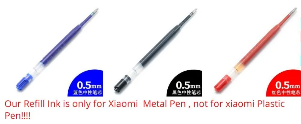 0,5 мм японские черные, голубые чернила для оригинальных вывесок Xiaomi Mijia металлическая шариковая ручка PREMEC гладкая швейцарская сменная ручка для подписи