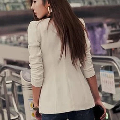 Женское облегающее пальто блейзер с карманами и длинным рукавом Новое