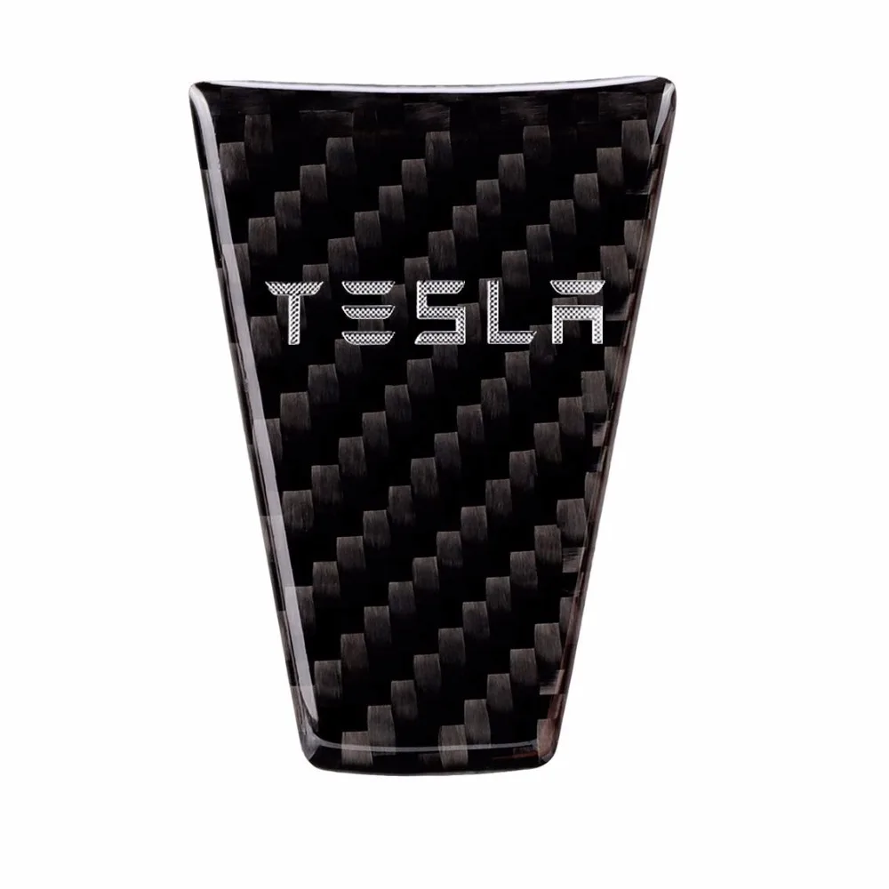 Tesla Автомобильная дверная ручка Накладка протектор Наклейка 3D Настоящее углеродное волокно с полиуретаном для Tesla модель S
