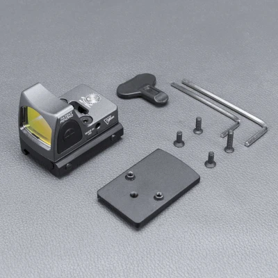 FG Trijicon Mini RMR красная точка зрения коллиматор Глок/винтовка зеркальный прицел подходит 20 мм Weaver Rail для страйкбола/Охотничья винтовка - Цвет: FG