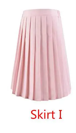 Skirt I Горячая японская Корейская версия короткие юбки школьная девушка плиссированная половина юбка для школьной формы Косплей студента Jk Academy 17 цветов 5xl - Цвет: Skirt I