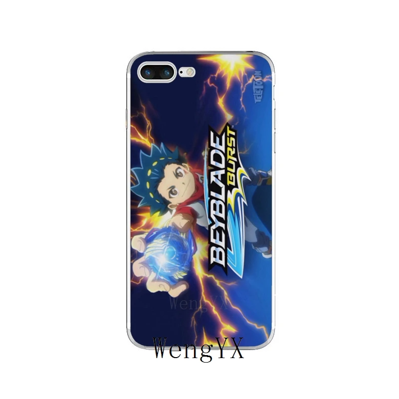 Wengyx классического мультфильма Beyblade прозрачный мягкий тонкий чехол из силикона мягкий чехол для iPhone X, 8, 8 plus, 7, 7 plus, 6 6s плюс 5 5S 5c SE 4 4S - Цвет: BeybladeA12