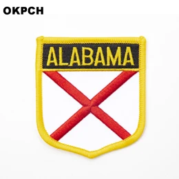 UPI-0196-S Флаг Армии железа на пиле на значке Natinal нашивка Тактическая Военная нашивка ткань - Цвет: UPI-0196-S