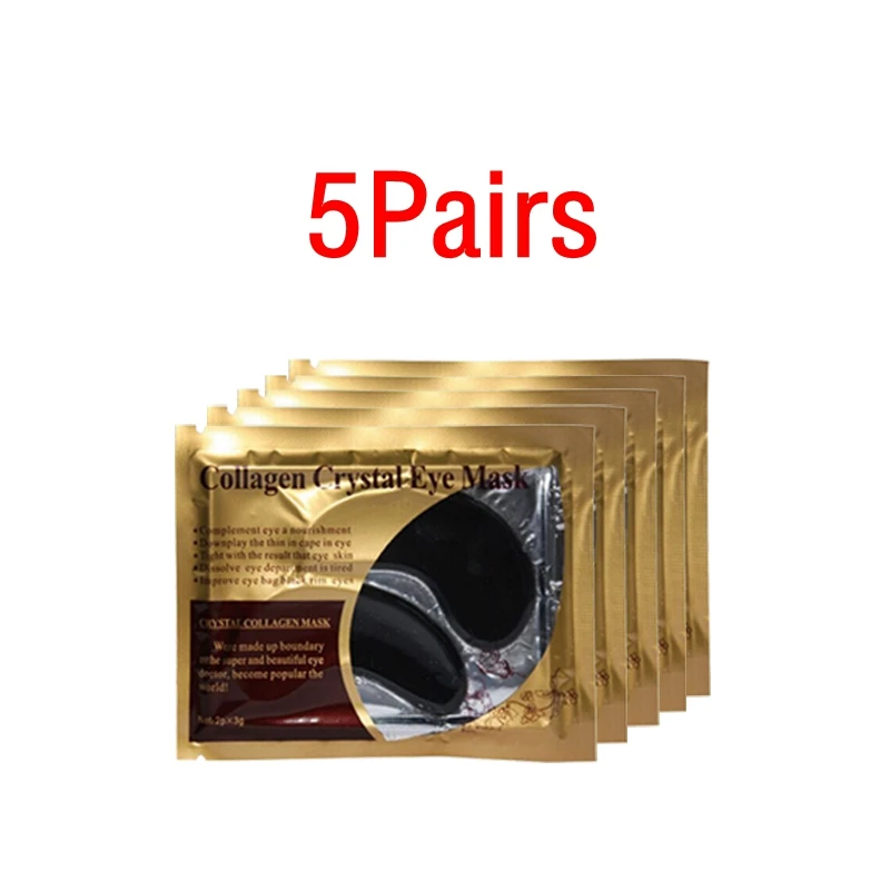 5pairs style1 10 шт = 5 упаковка коллагеновая маска для лица патчи для глаз увлажняющий крем против старения морщин темные круги Отечность маски - Цвет: 5pairs style1