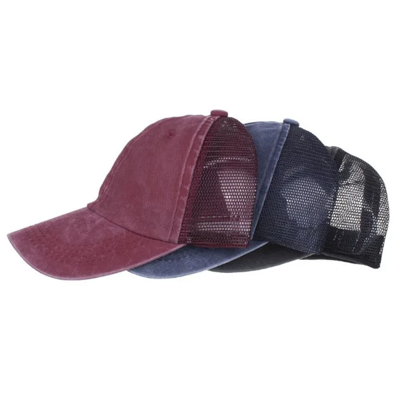 Snapback Кепка SILOQIN Мужские дышащие бейсболки с сеткой Новые Летние регулируемые размеры женская модная спортивная Кепка унисекс