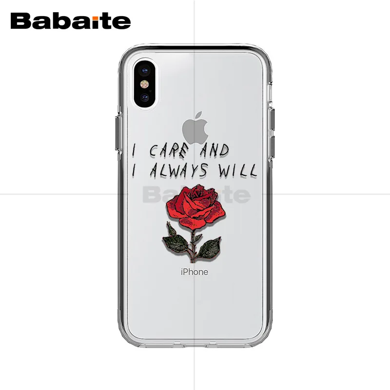 Babaite розами Мягкий силиконовый чехол для телефона из ТПУ с принтом &quotдля iPhone X Xs Xr