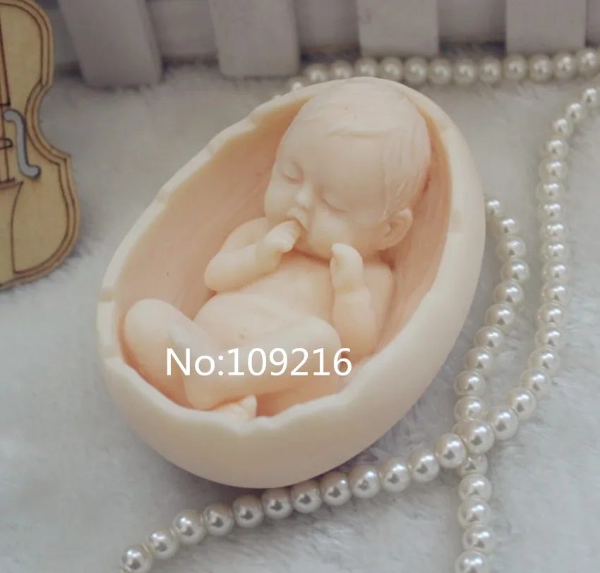 wholesale!!!1pcs Cradle with Baby (ZX99) Handmade Soap Mold Crafts DIY Silicone Mould | Дом и сад