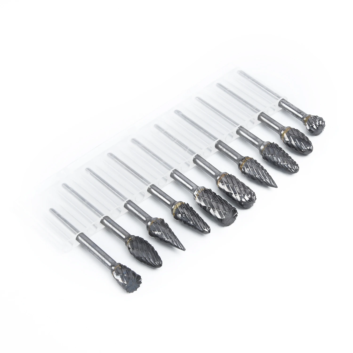 10x 3mm 1/8 Tungstens Carbide Burrs Rotary Cutter Durables CNC Engraving Kits | Инструменты