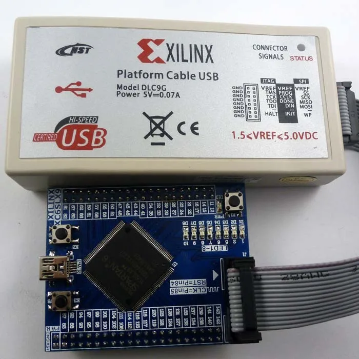 Кабель платформы USB TB300 * 1 + TB299 Xilinx и SPARTAN-6 XC6SLX9 FPGA core Board spartan 6 программатор комплект