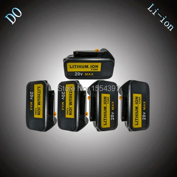5 шт. 5000 мАч литий ионный Мощность инструмент Перезаряжаемые Батарея Замена для