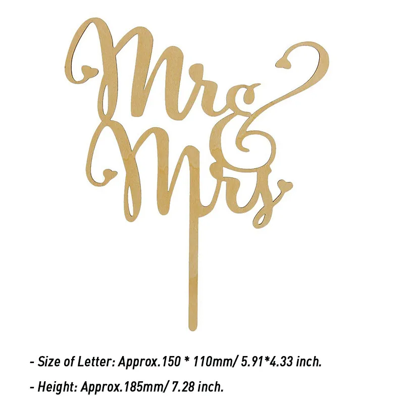 13 Топпер для торта Mr Mrs Tree Топпер для торта свадебный торт аксессуары Топпер для торта украшение для свадебной вечеринки - Цвет: 13
