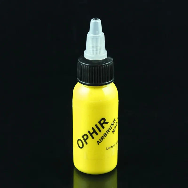 OPHIR 12x30 мл/флакон чернила для аэрографа для дизайна ногтей пигментные чернила аэрография набор цветов инструменты для ногтей_ ta100(1-12)+ AC128