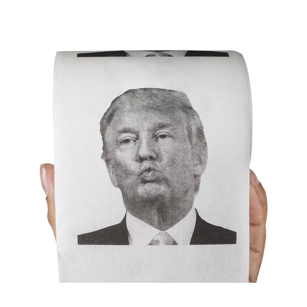 1 рулон туалетной бумаги Дональда Трампа, игровой рулон Забавный розыгрыш смешной подарок