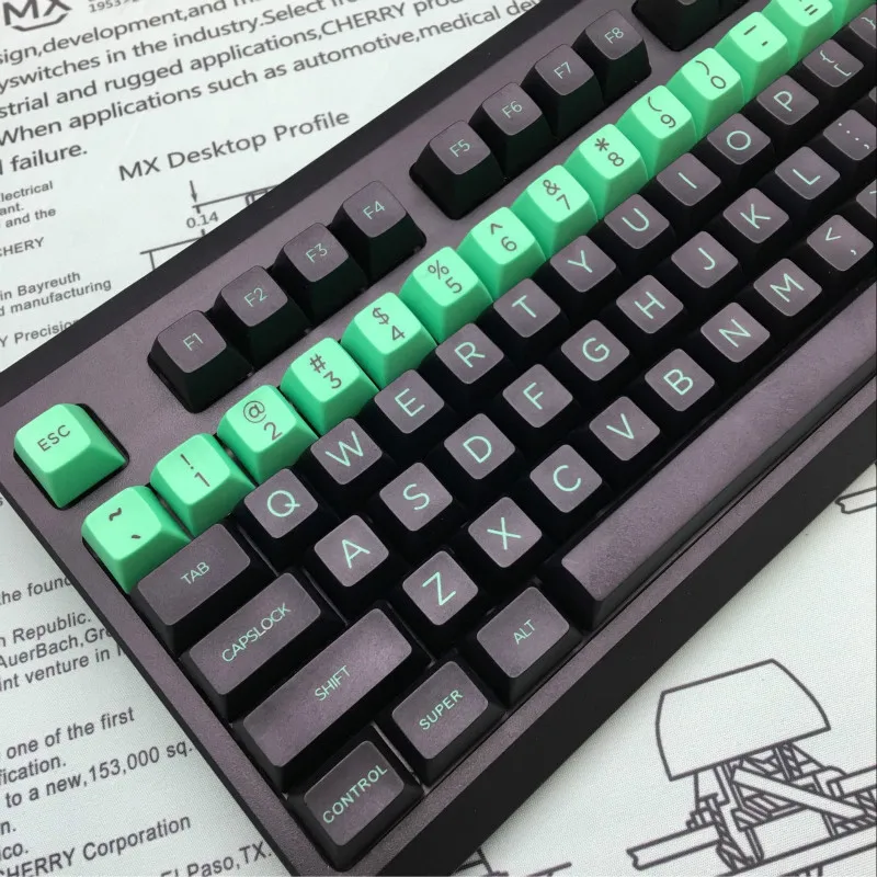 SA keycap 64/68/84/104/108 механические Чехлы для клавиш термосублимационные колпачки PBT health