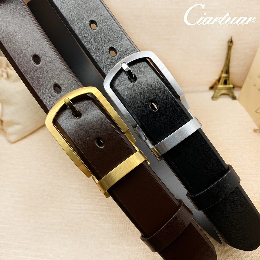 Мужской ремень из коровьей кожи Высококачественный натуральной для брюк
