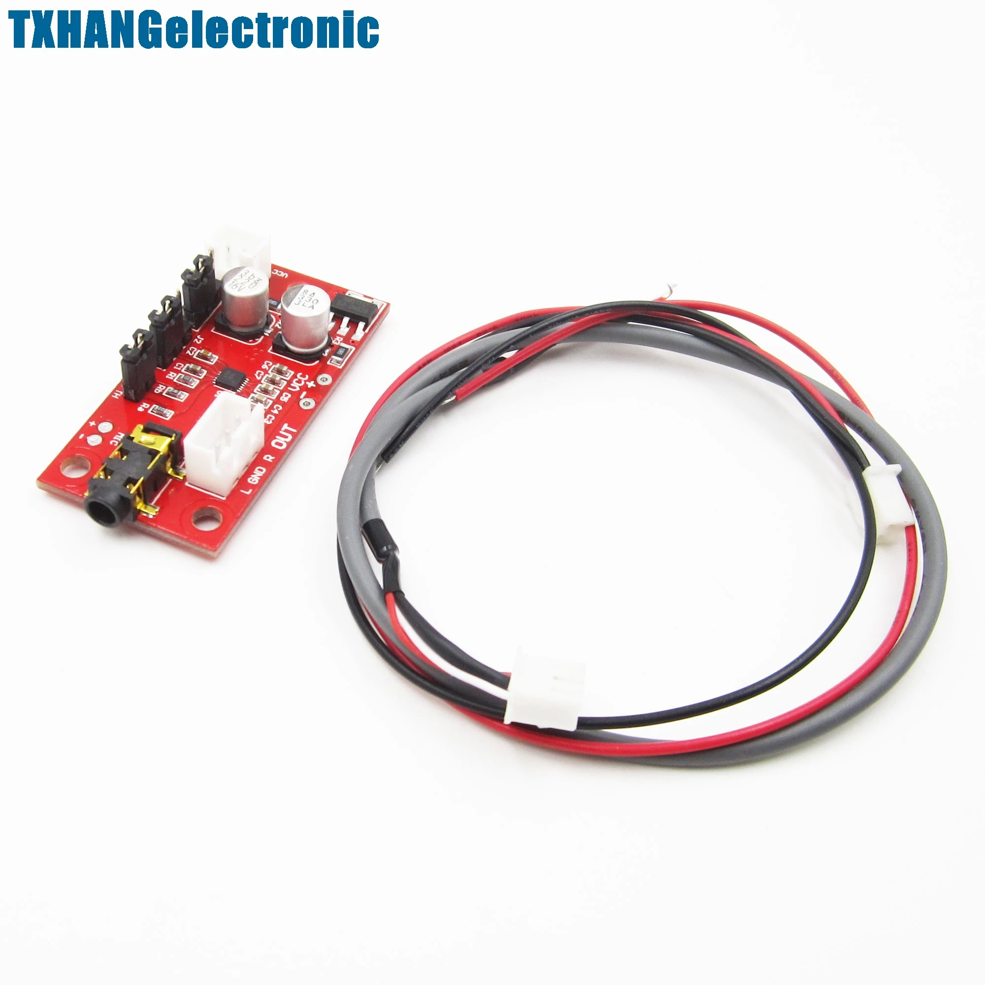 DC 3V-12V MAX9814 электретный микрофон Плата усилителя с Функция AGC + кабели | Электронные