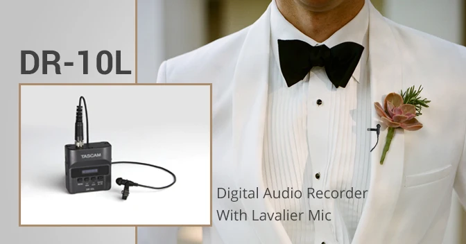 Оригинальный цифровой регистратор TASCAM с петличный микрофон карманный