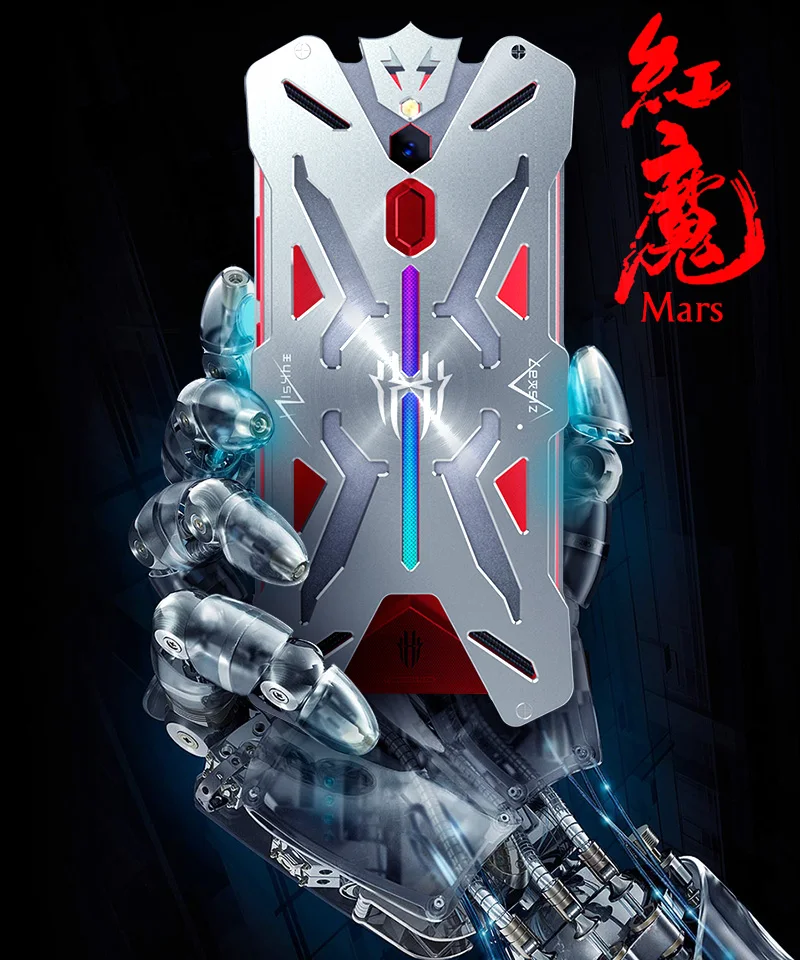 Противоударный чехол Zimon Armor авиационный из алюминия и металла для Nubia Red Magic