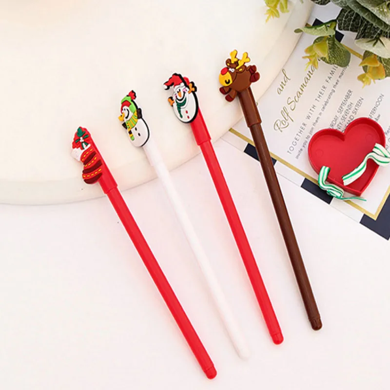 Новый милый креативный Рождественский Снеговик Санта Клаус гелевая ручка для
