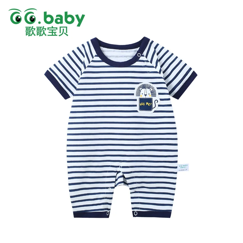 Baby Boy Summer Romper Newborn Girl Jumpsuit Clothes Rompers Short Sleeve Boys Overalls For Newborns Toddler Jumpsuits | Детская одежда