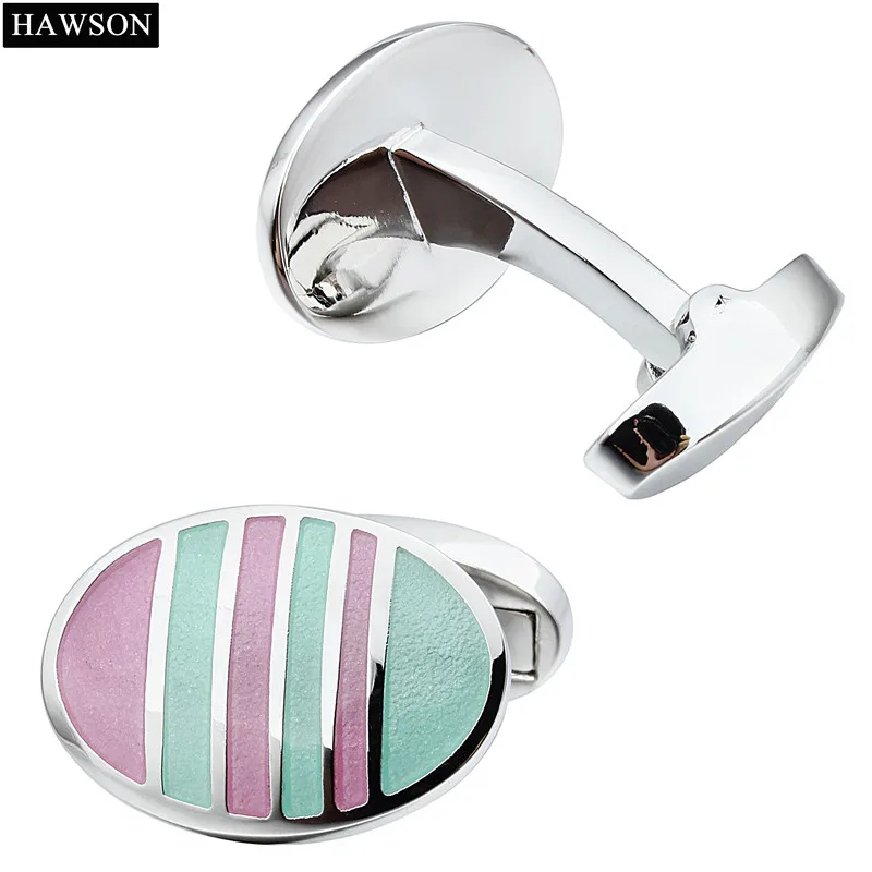 Мужские Разноцветные запонки HAWSON эмалированные для свадебного платья роскошные