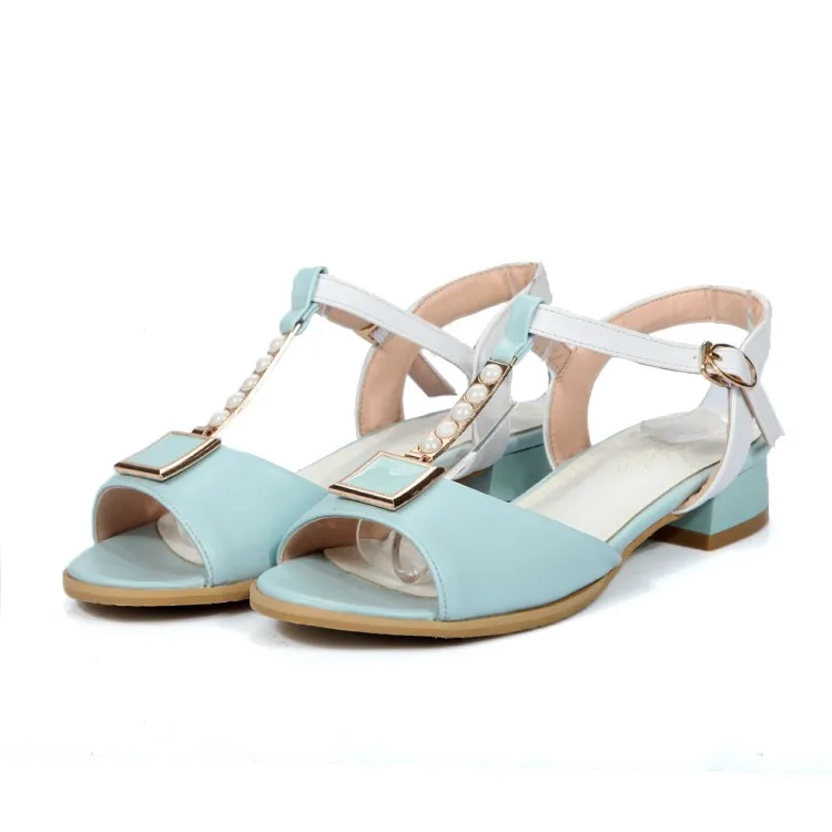 Женские сандалии гладиаторы на низком каблуке с открытым носком размеры 34 48|summer