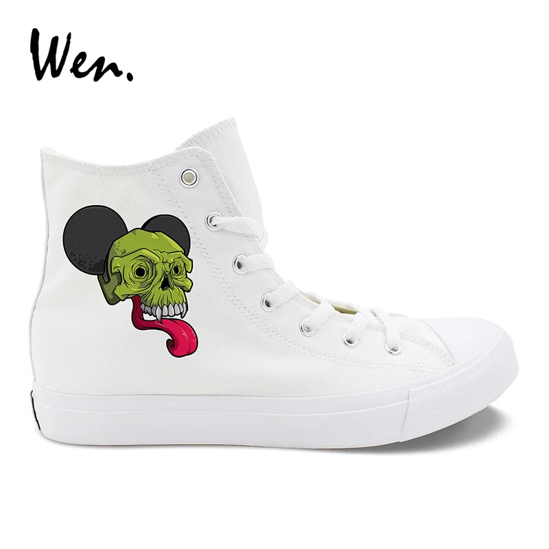 Высокие парусиновые туфли Вэнь с большими ушками высокие мужские и женские