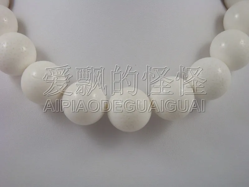 N090515 18 ''белый мм коралловое ожерелье Tridacna | Украшения и аксессуары