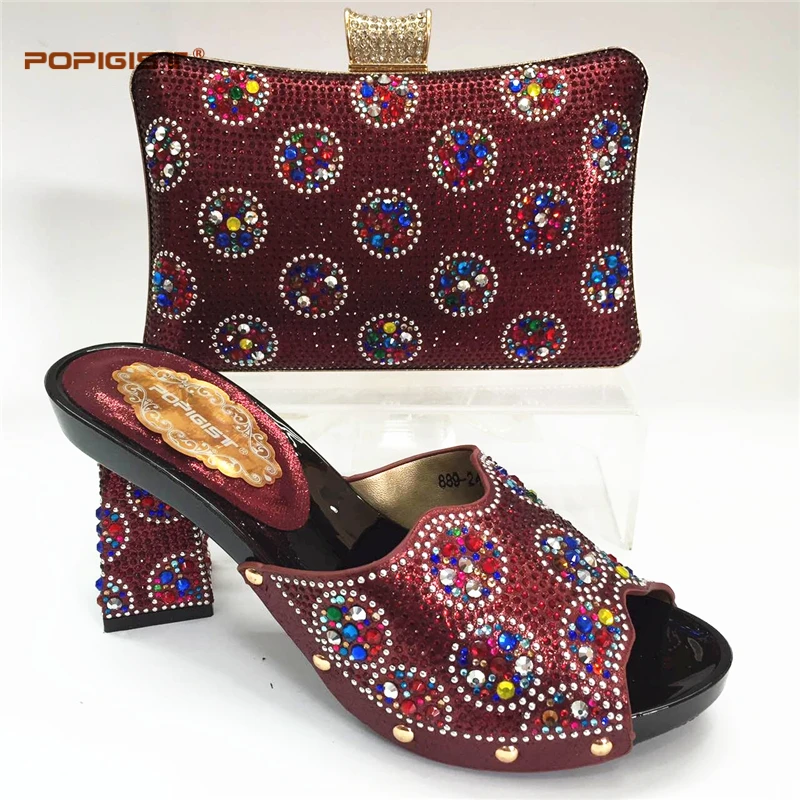 Royal Blue Italian Ladies Shoes and Bags To Match Set Wedding Shoe Bag Sets Nigerian Women | Обувь