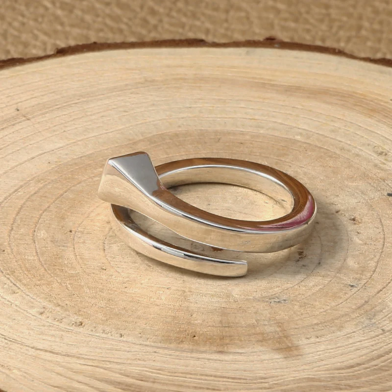 Женское регулируемое кольцо из серебра 100% пробы R012 | Украшения и аксессуары