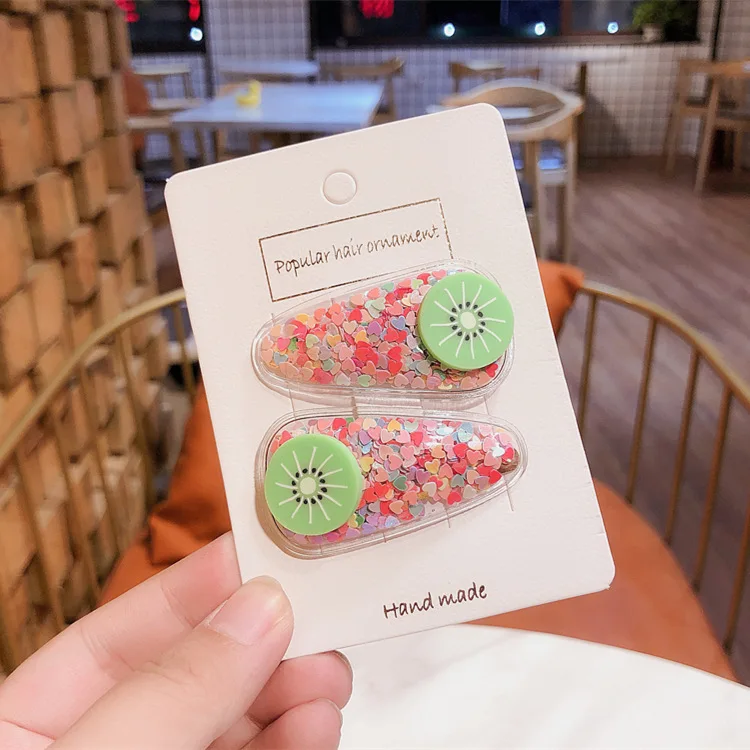 

Korea Fashion Colorful Quicksand Transparent Child Hairpin Child Girl Baby Bangs Hairpin Exquisite Clip Hair Accessories