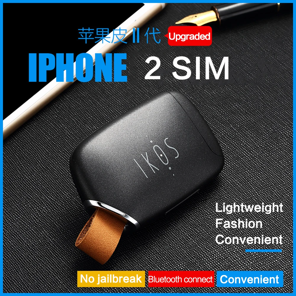 Двойной Sim двойной резервный адаптер iKOS K1S No Jailbreak iOS 12 текстовые функции вызова для iPhone5-7/i Pod Touch 6th/i Pad