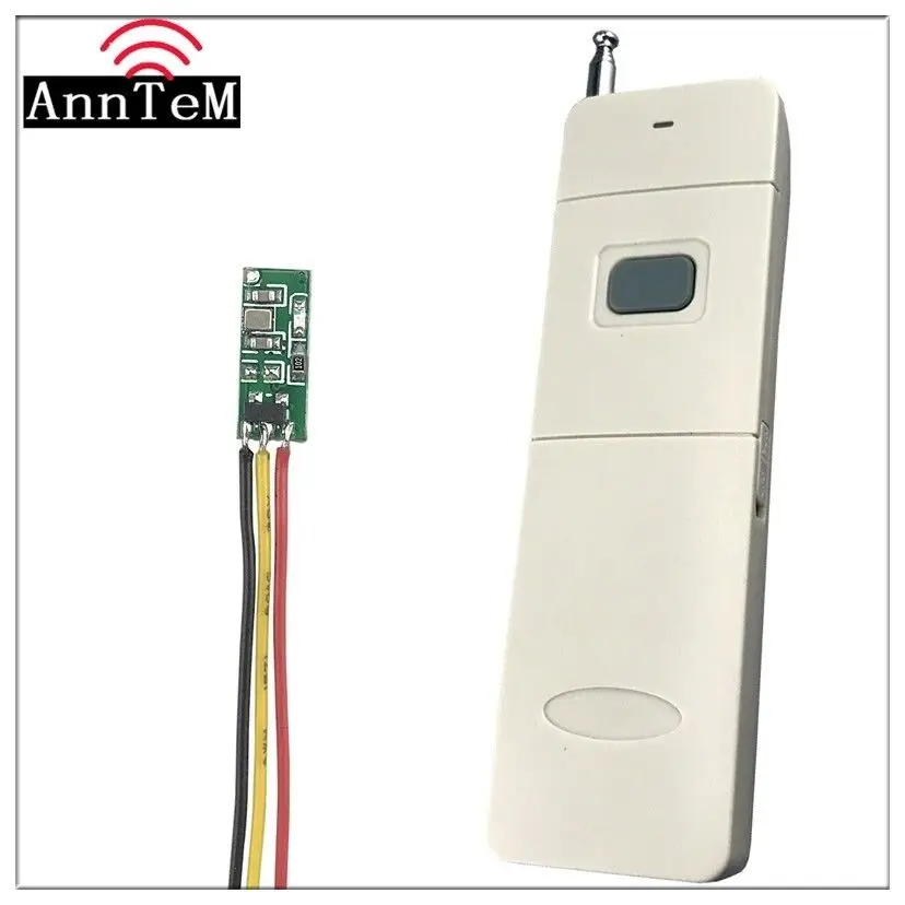 Wireless Remote Control Switch 433mhz rf Transmitter Receiver kit dc3.3v 3.7v 4v 4.5v Battery Power Mini Small Controller Module |