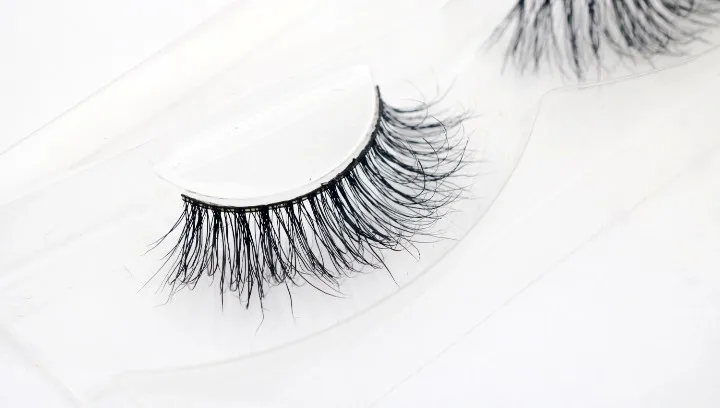 Норковые ресницы невидимые натуральные 3D норковые нечистоплотные накладные