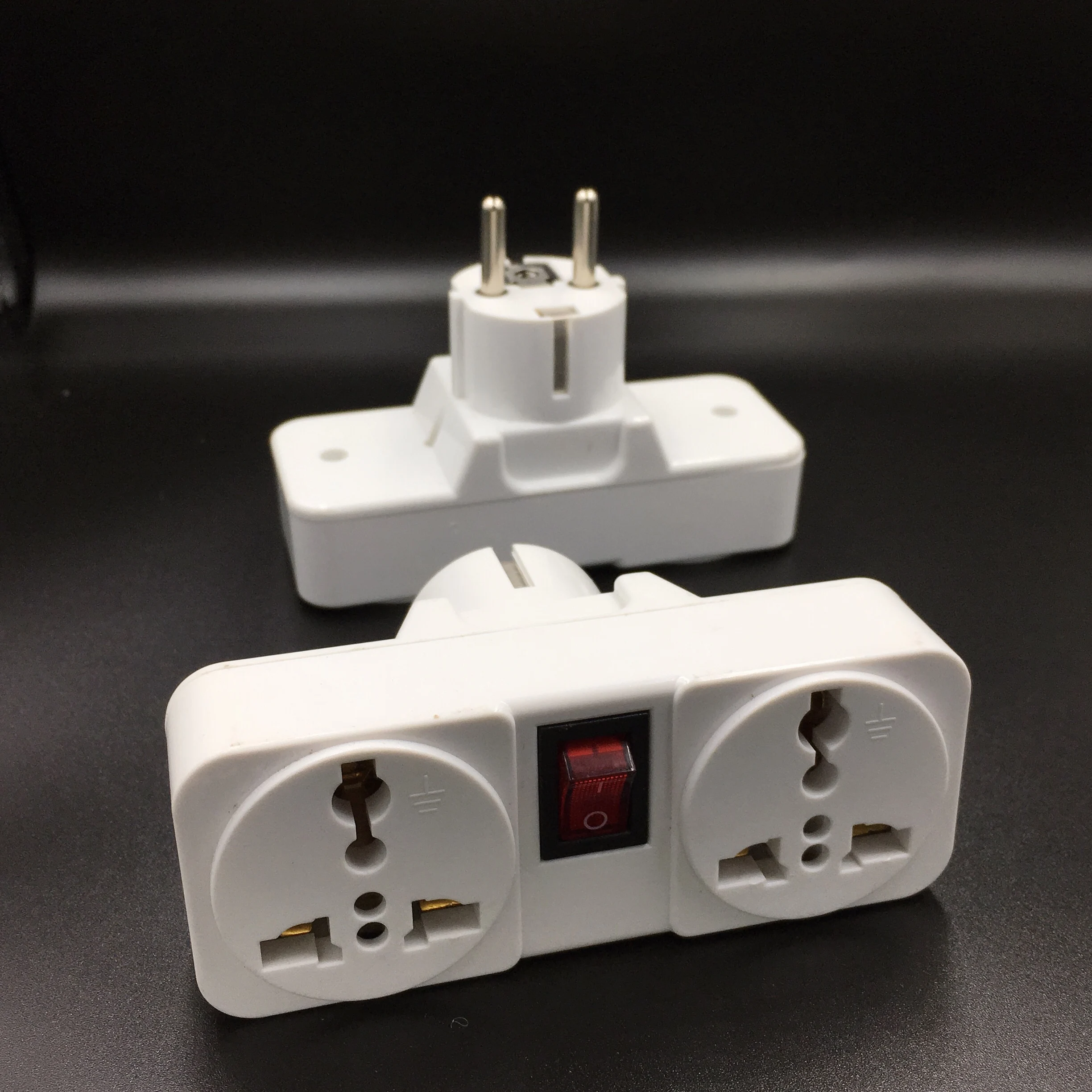 Белый Портативный 250V 6/10A Универсальный дорожный адаптер розетка Европа удлинитель розетка силового преобразователя штепсельной вилки с вкл/выкл светильник переключатель