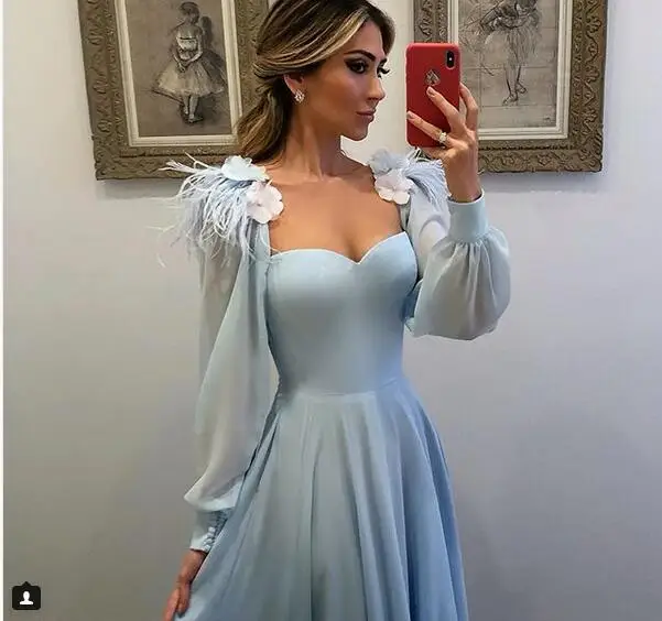 Bonjean/Элегантные шифоновые вечерние Платья с цветочным перьями 2019 г. платья для