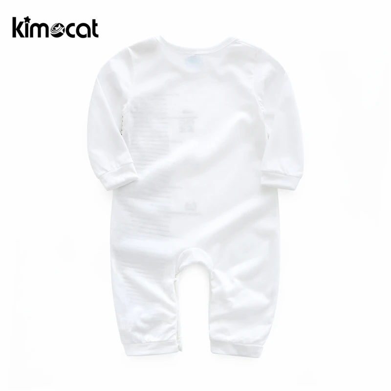 Kimocat/Одежда для маленьких мальчиков Одежда новорожденных белого и черного цвета